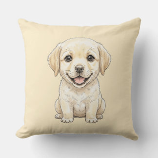 The Professional Beggar: Yellow Labrador Retriever Cushion
