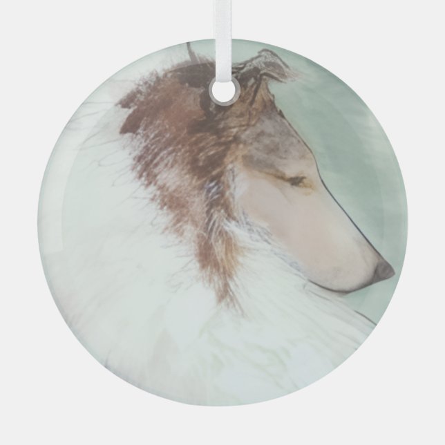 The Profile  Glass Tree Decoration (Front)