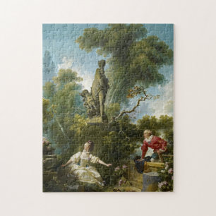 The Progress of Love, The Meeting by Fragonard Jigsaw Puzzle
