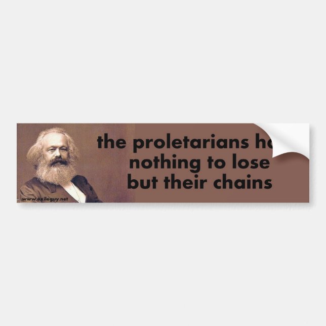 the proletarians bumper sticker (Front)