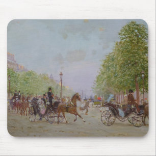 The Promenade on the Champs-Elysees Mouse Pad