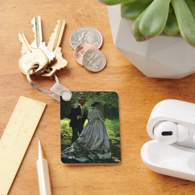 The Promenaders, aka The Strollers by Claude Monet Key Ring (Desk)
