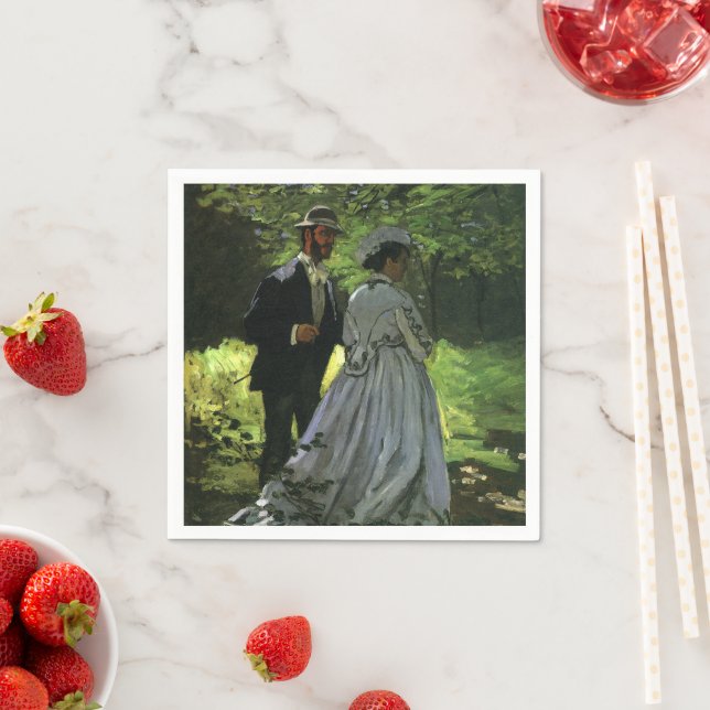 The Promenaders, aka The Strollers by Claude Monet Napkin (Insitu)