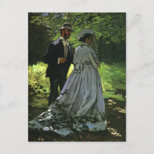 The Promenaders, aka The Strollers by Claude Monet Postcard