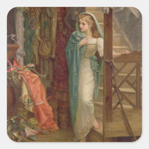 The Property Room, 1879 (oil on canvas) Square Sticker