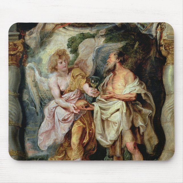 The Prophet Elijah and the Angel Mouse Pad (Front)