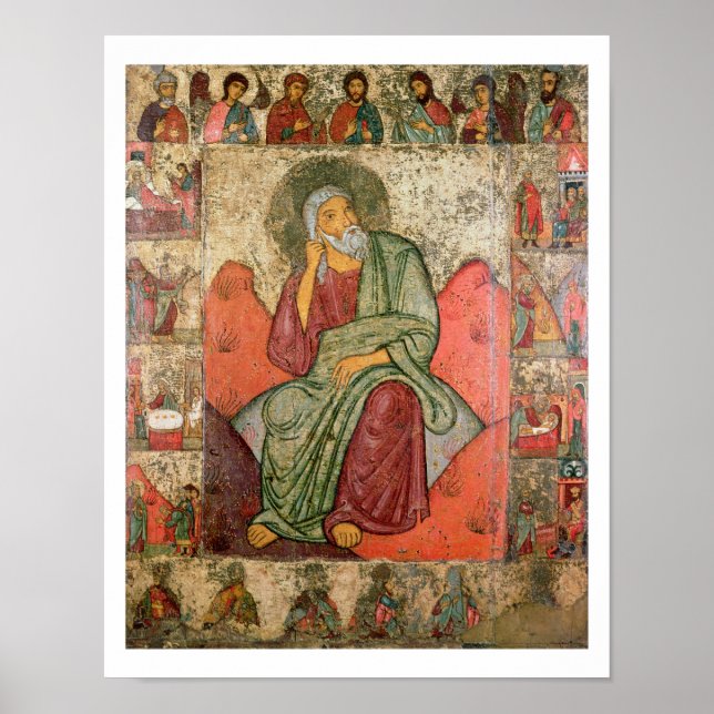 The Prophet Elijah, Pskov School (panel) Poster (Front)