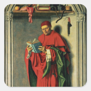 The Prophet Jeremiah, 1443-45 Square Sticker