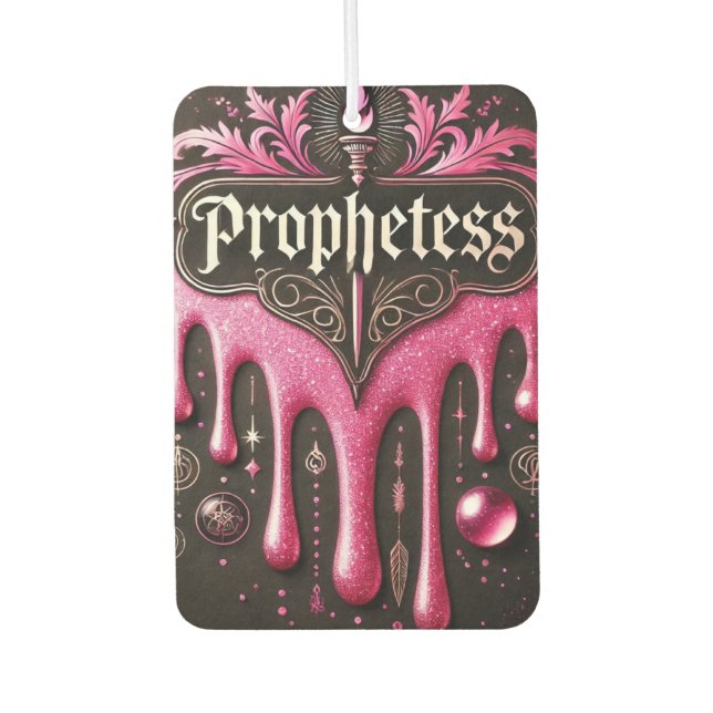 'The Prophetess' Car Air Freshener: Breathe in Pur Freshener (Front)