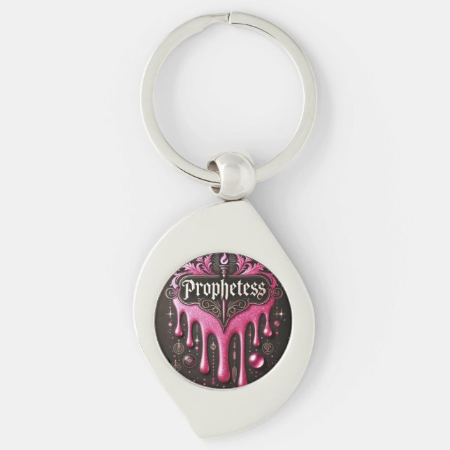 The Prophetess' Metal Keychain: Strength You Can H Key Ring (Front)