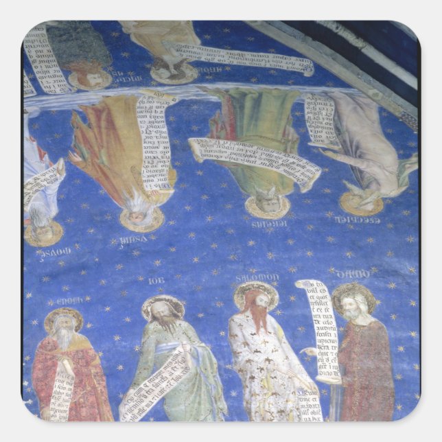 The Prophets Job, Isaiah, Jeremiah, Solomon Square Sticker (Front)