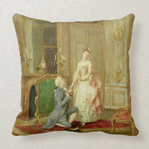 The Proposal (oil on panel) Cushion