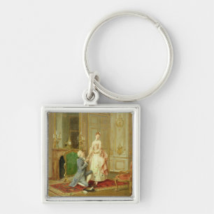 The Proposal (oil on panel) Key Ring