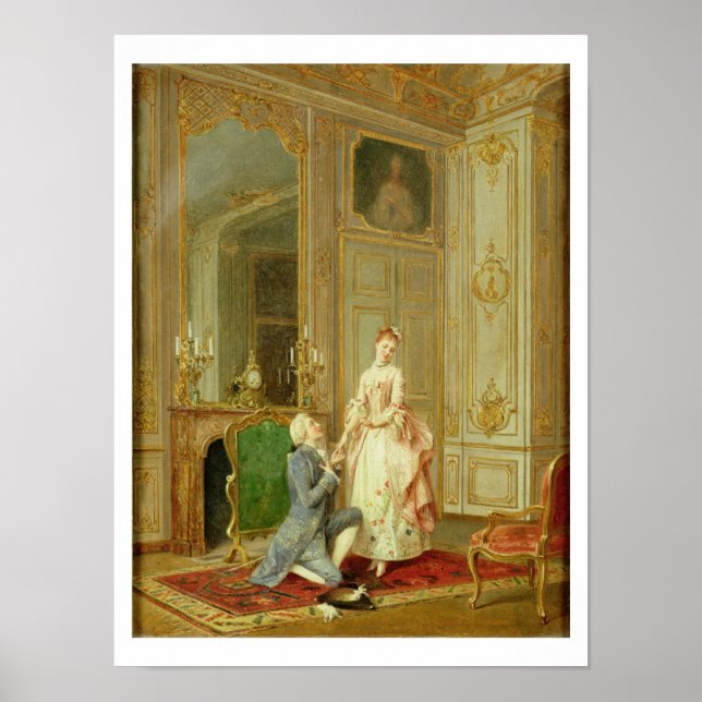 The Proposal (oil on panel) Poster (Front)