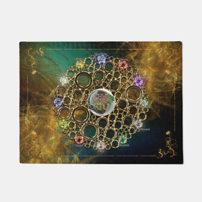 THE PROSPERITY CONNEXION : Gems of Fortune Doormat (Front)