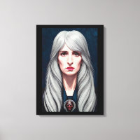 The Protector Elder Witch Fantasy art Painting 