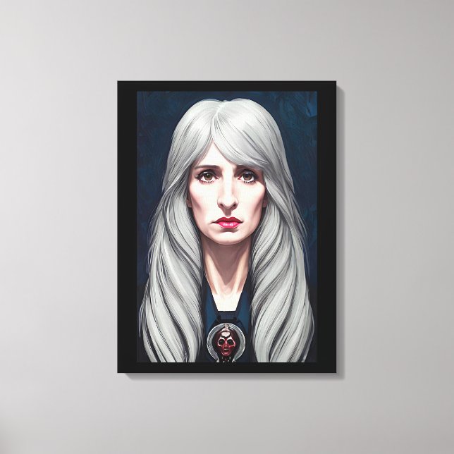 The Protector Elder Witch Fantasy art Painting  Canvas Print (Front)