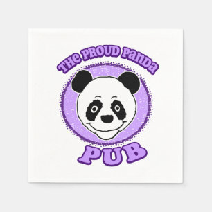 The Proud Panda Pub Napkin