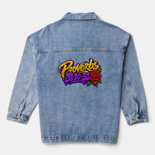 The Proverbs 31 Woman Denim Jacket