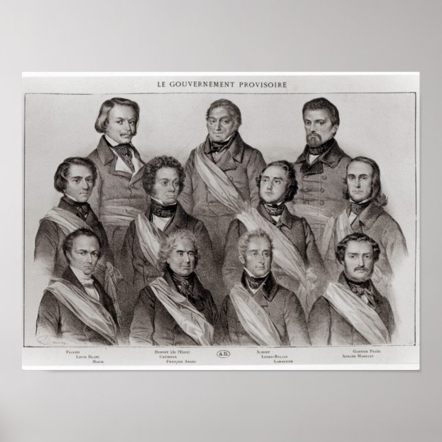 The Provisional Government of 1848 Poster (Front)