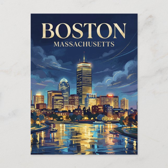 The Prudential Tower USA Postcard (Front)