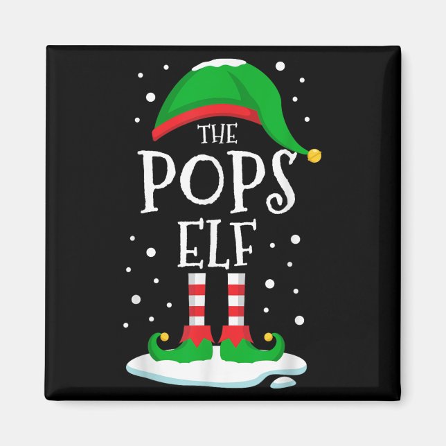 The Ps Elf Christmas Family Matching Xmas Grandpa  Magnet (Front)