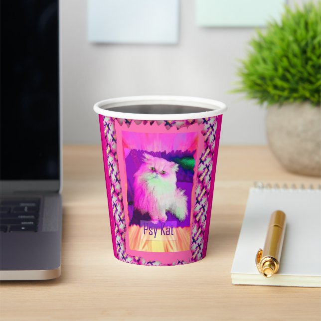 The PSY Kat / The Psychic Cat (by ACCI) Paper cup (Insitu)