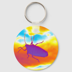The Psychedelic Bug Key Ring