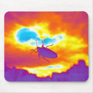 The Psychedelic Bug Mouse Pad