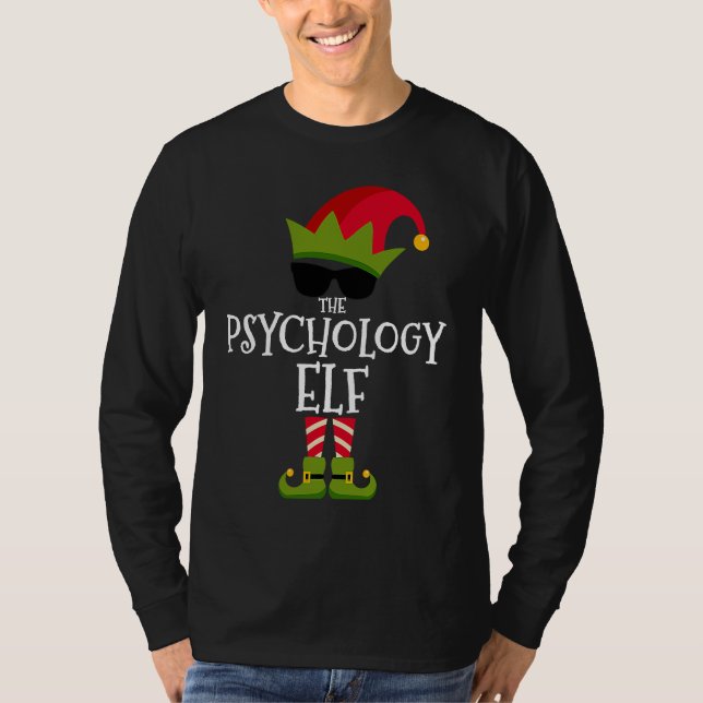 The Psychology Elf Matching Family Group Christmas T-Shirt (Front)