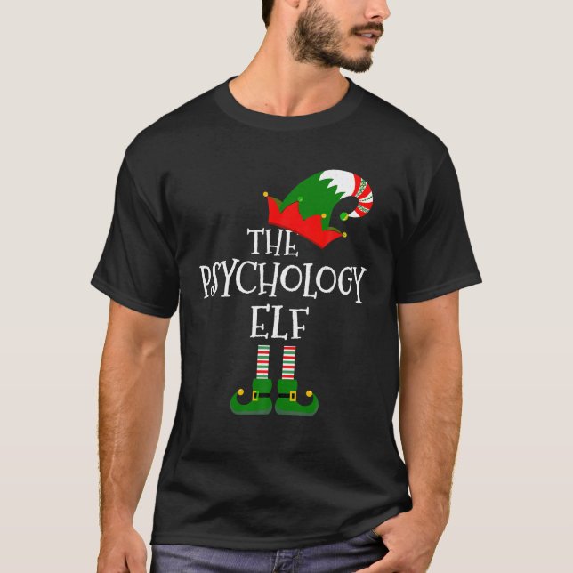 The Psychology Elf Matching Family Group Gift Chri T-Shirt (Front)