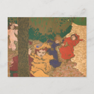 The Public Gardens: Young Girls Playing Postcard
