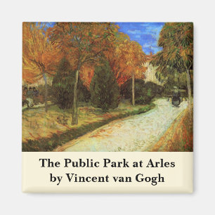 The Public Park at Arles by Vincent van Gogh Magnet
