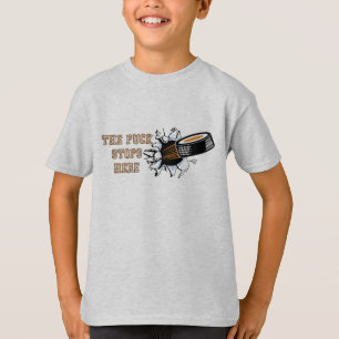 The Puck Stops Here Hockey Boys T-Shirt
