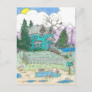 The Puddle, Chasing the Rainbows Postcard