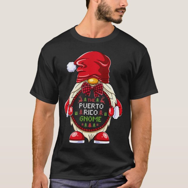 The Puerto Rico Gnome Matching Family Group Christ T-Shirt (Front)