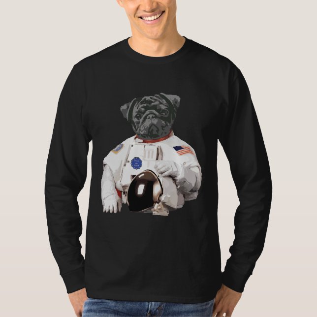 The Pug Astronaut Space Dog Essential T-Shirt 560 (Front)