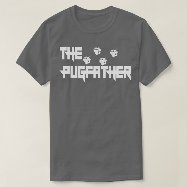 The Pugfather Pug Dad Fathers Day Pug Lovers T-Shirt (Design Front)