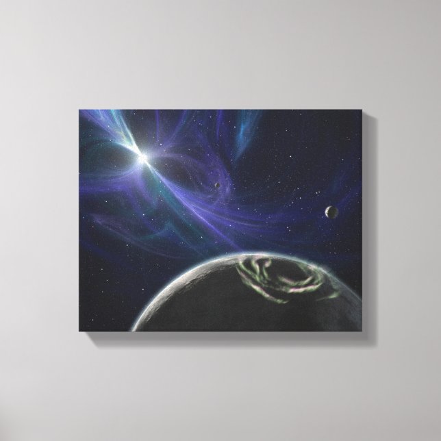 The pulsar planet system canvas print (Front)