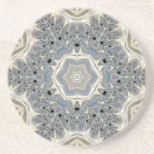 The Pulse of a Fractal Dream Sandstone Coaster