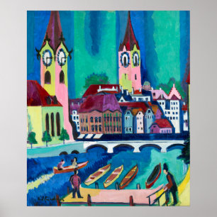 The Pulse of the City,Ernst Ludwig Kirchner Zurich Poster