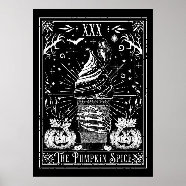 The Pumpkin Spice Tarot Card Poster (Front)