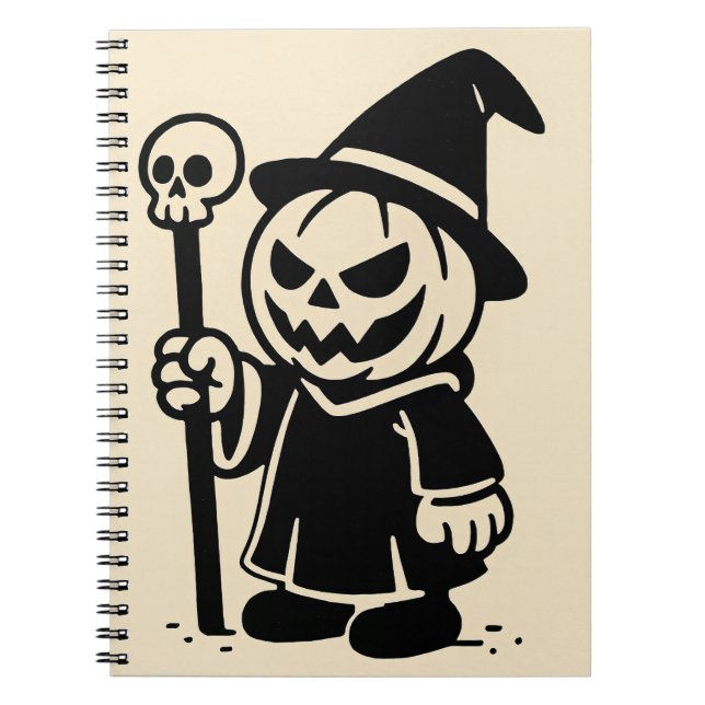 the Pumpkin Wizard Notebook (Front)