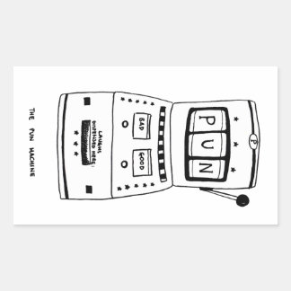 The Pun Machine Rectangular Sticker