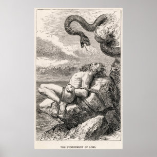 The Punishment of Loki by Louis Huard Poster