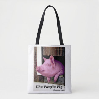 The Purple Pig Tote Bag