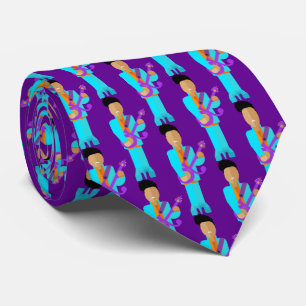 The Purple Pixie – Funk Legend Pattern Tie