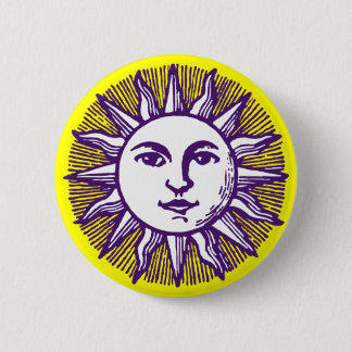 THE PURPLE SUN 6 CM ROUND BADGE