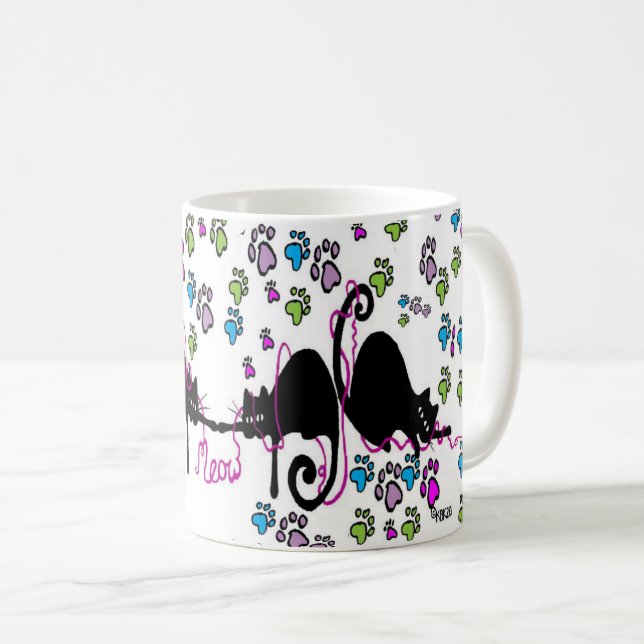 The "purr-fect" coffee mug (Front Right)