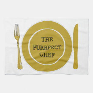 The Purrfect Chef- Funny Kitchen Towels